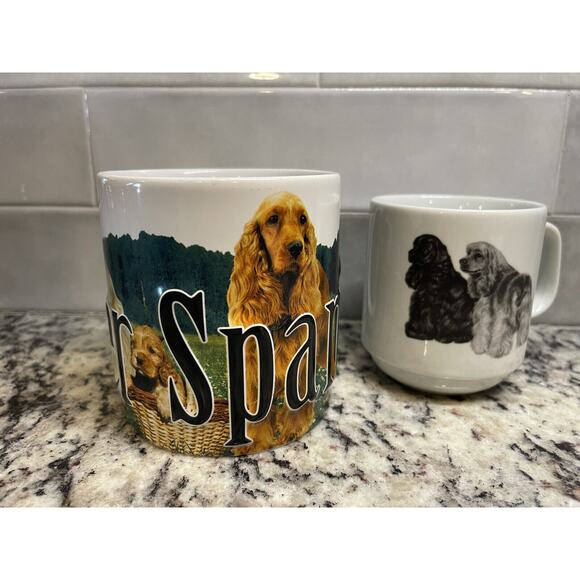 Cocker Spaniel Dog Coffee Cup Mug Lot Americaware & Unmarked - Picture 3 of 9